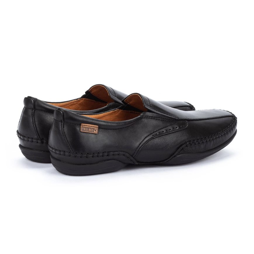 Men's Pikolinos PUERTO RICO Moccasins Black | NZ Q2Q8715